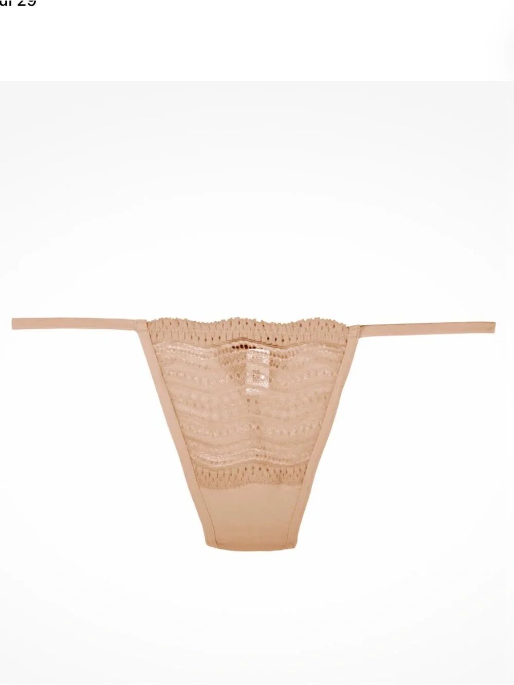 Cosabella Dolce G-string thong, Beige, delicate stretch lace, One size, NWT